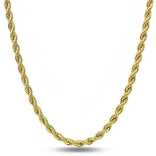 .925 Sterling Silver 1.5MM Diamond Cut Rope Chain Necklace DailySale
