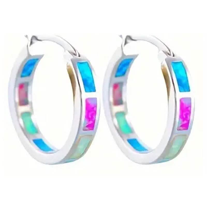 925 Sterling Silver Circular Hoop Earrings DailySale