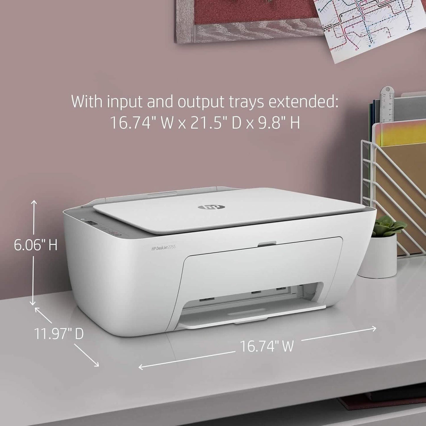 HP DeskJet 2755 All-in-One Wireless Printer – Refurbished DailySale