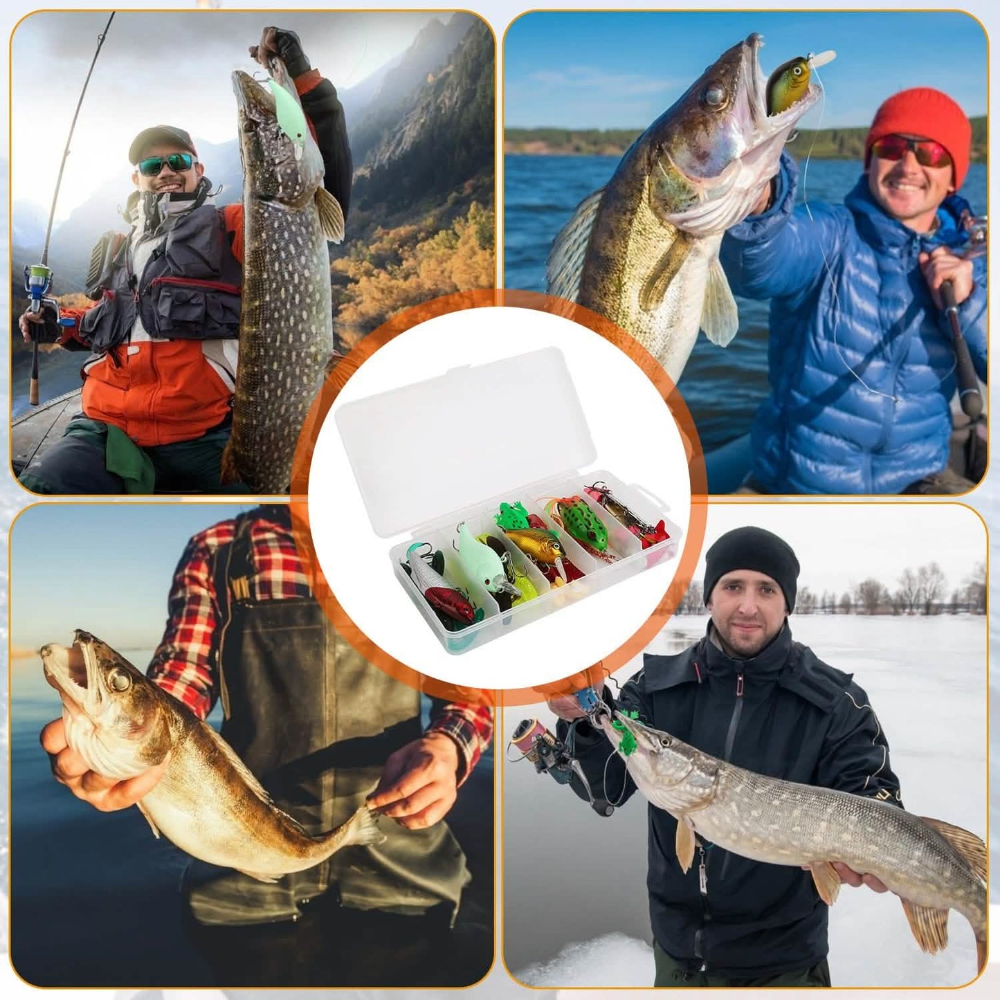 94-Piece: Fishing Lures Kit Soft Plastic Fishing Baits Set DailySale