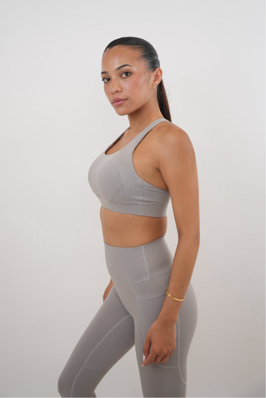 I Am Glowing Frosty Gray Quick Dry Butter Bra KIMITH BRAND