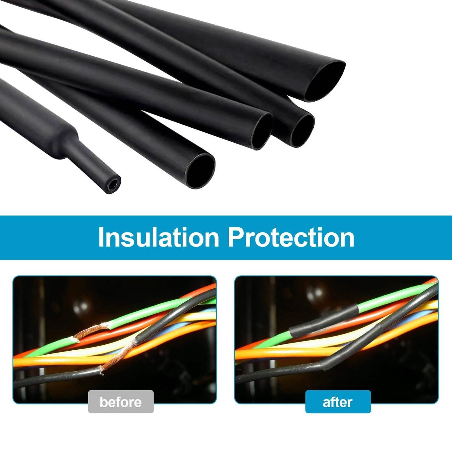 98Ft Heat Shrink Tubing Roll Waterproof Insulation Sealing DailySale