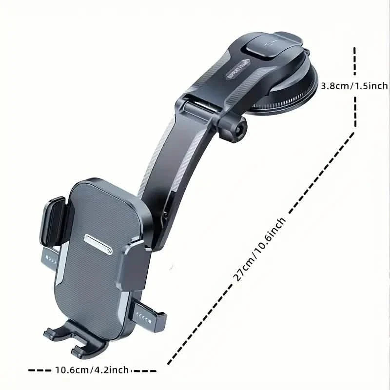 Adjustable Car Phone Holder – Suction Cup Dashboard Mount, Anti-Slip Grip, iPhone & Android DailySale