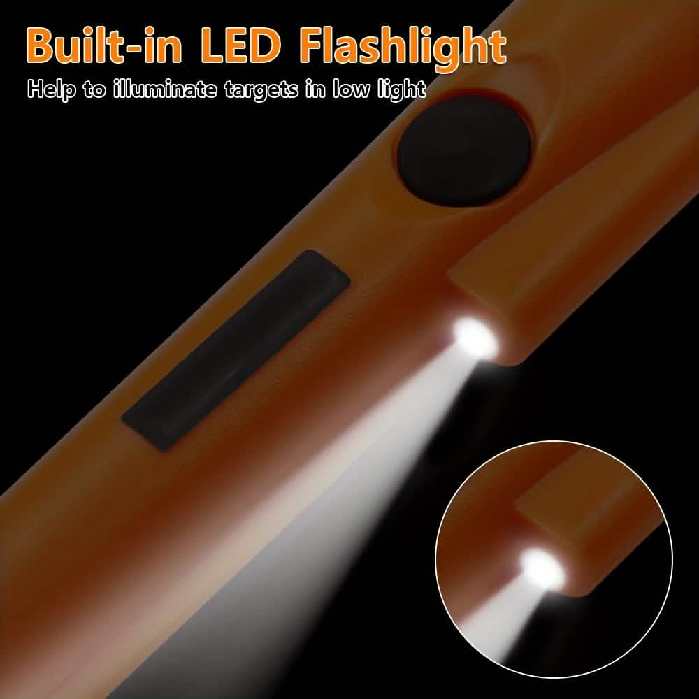 360° Pinpointer Metal Detector with LED, Vibration & Holster (Orange) DailySale