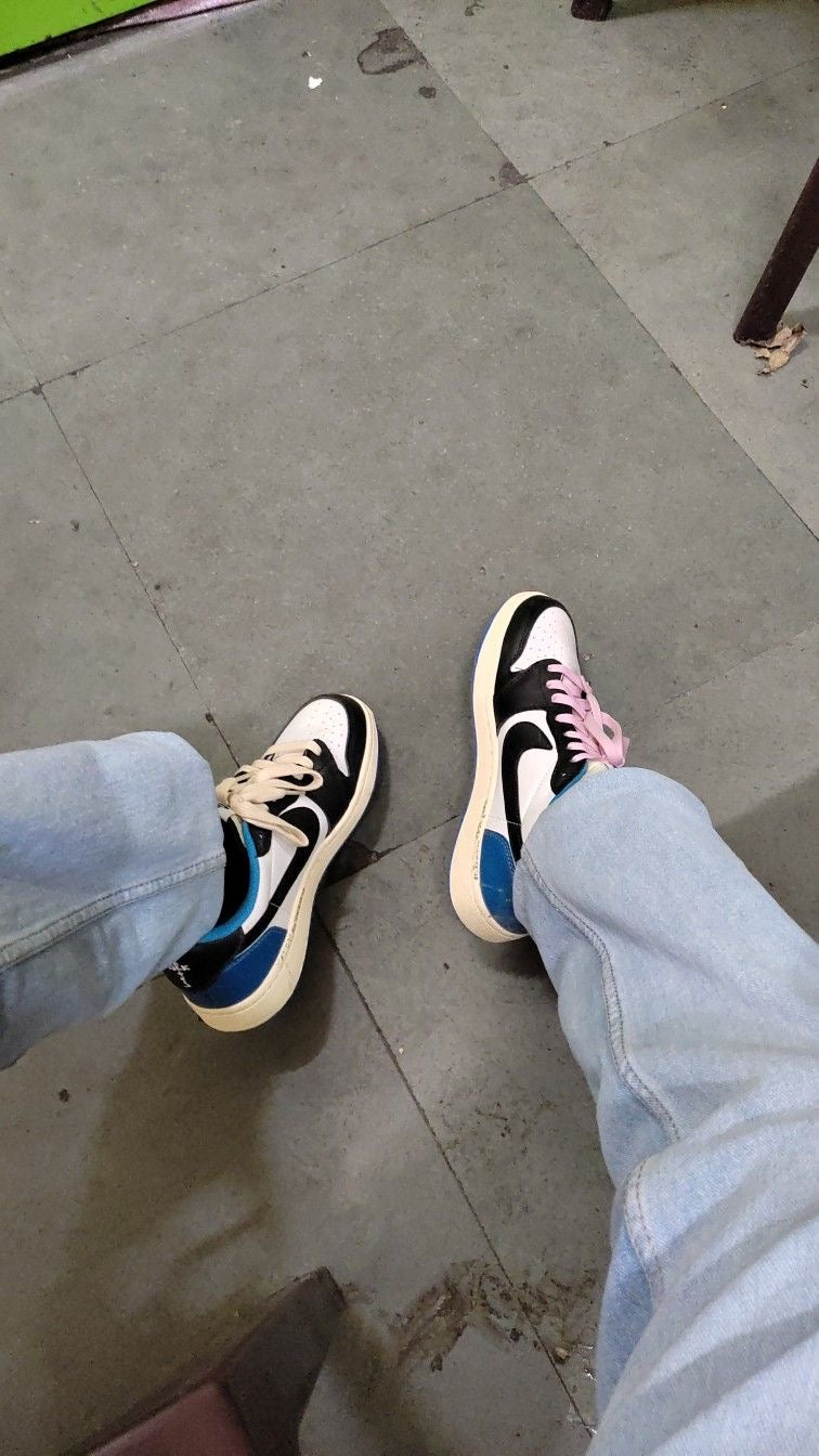Custom Fragment x Travis Scott x Air Jordan 1 Low DM7866 140 SneakerNational