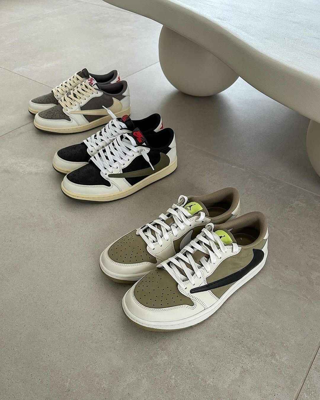 Custom Travis Scott x Fragment x Air Jordan 1 Low DZ4137 106 - Exclusive Travis Scott Air Jordan 1 Low Release SneakerNational