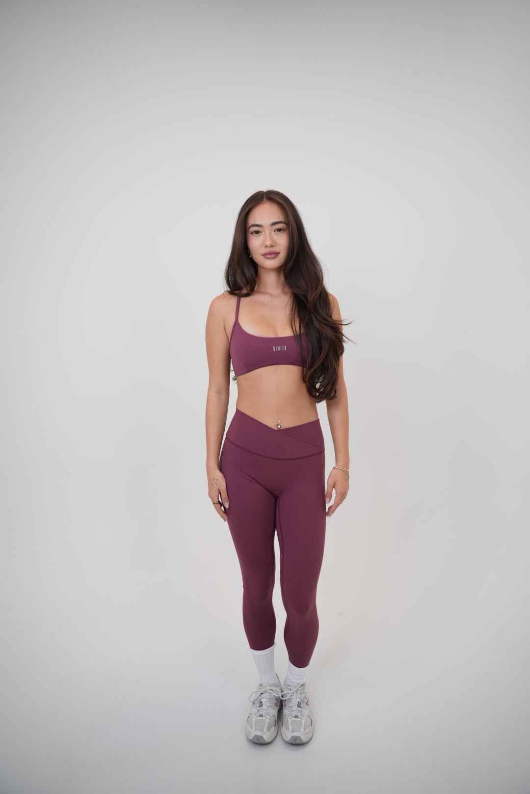 My Time Is Divine Plum Sculpt V-Waist Legging