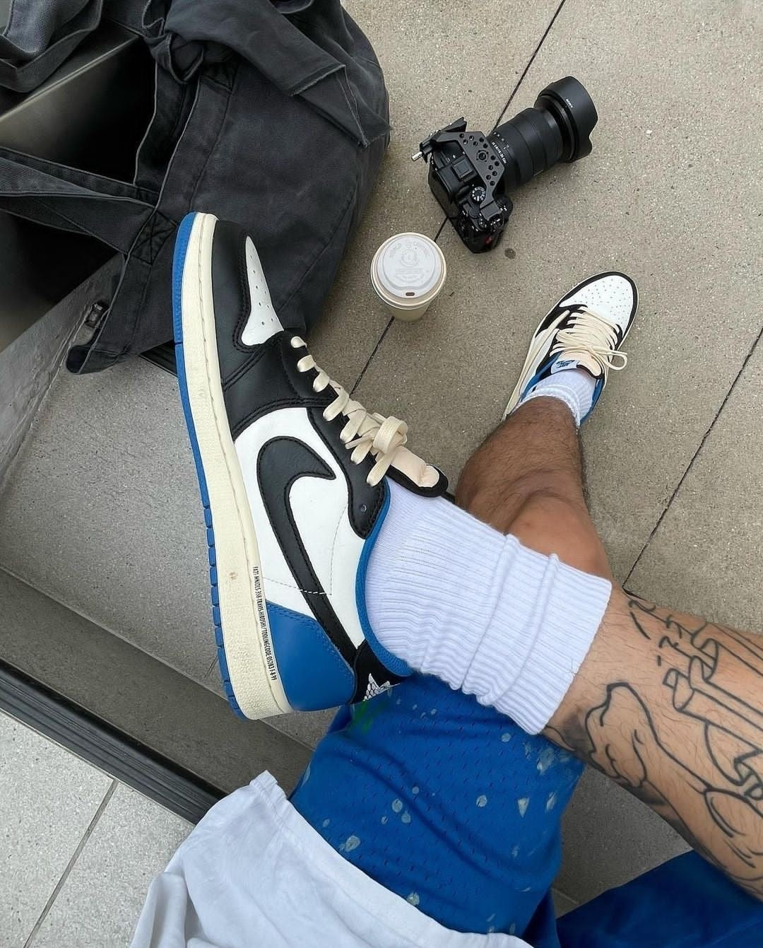 Custom Fragment x Travis Scott x Air Jordan 1 Low DM7866 140 SneakerNational