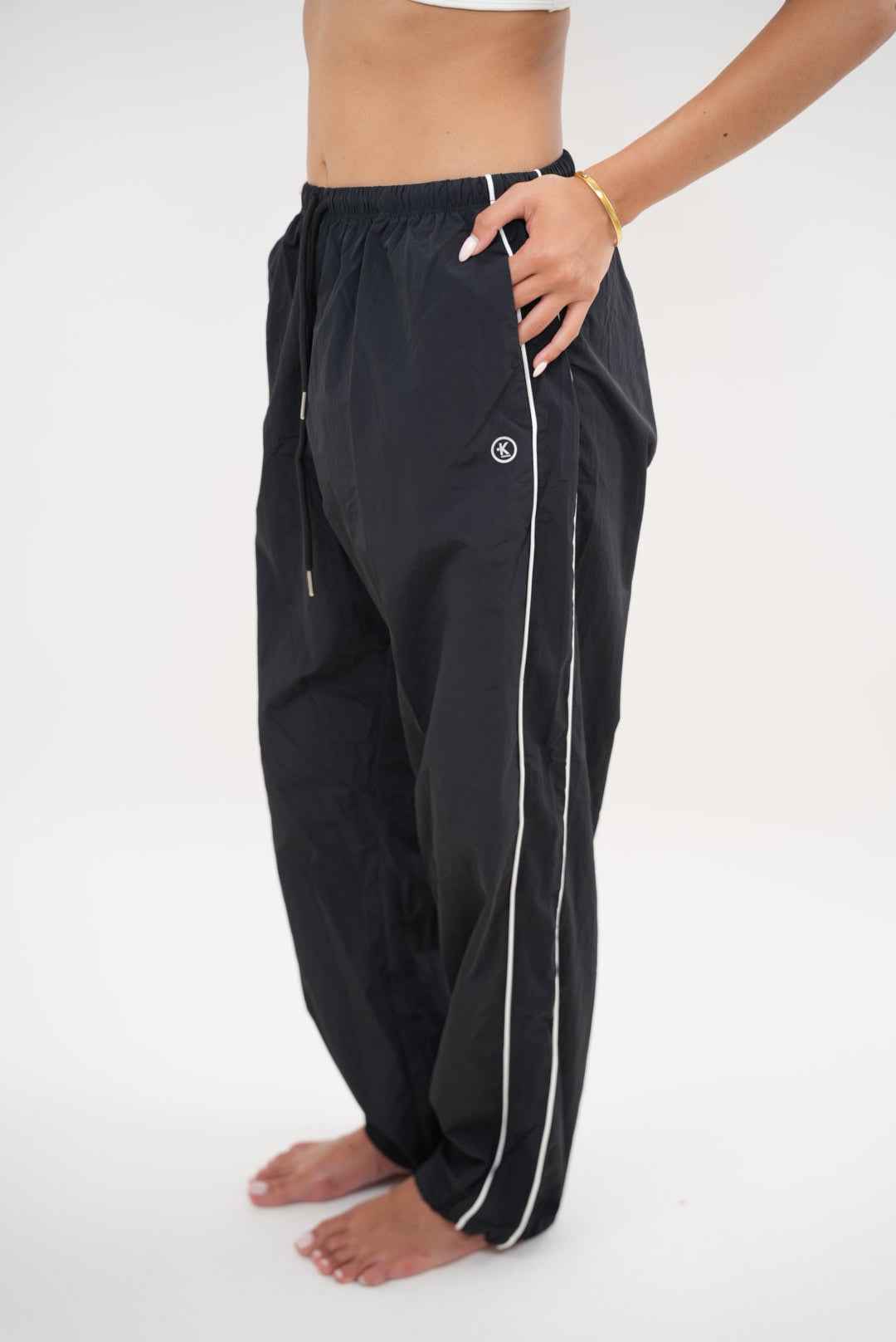 I Accept Change with Grace Black Versatile Relaxed Fit Pant