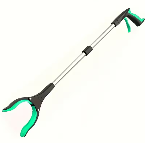 Heavy-Duty Steel Folding Trash Picker – 32" with Magnet & Anti-Slip Handle DailySale