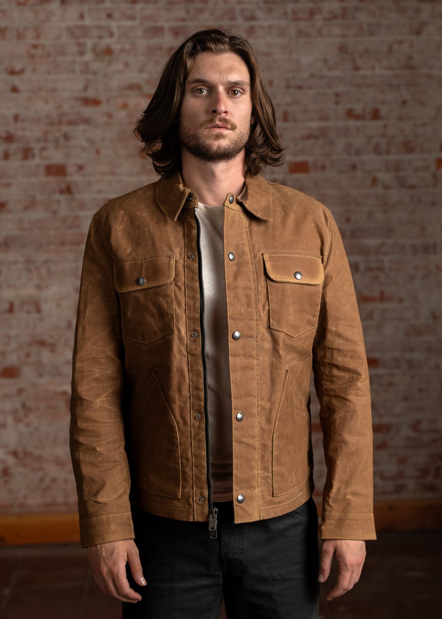 Cruiser Jacket - Raymond Waxed Canvas Iron & Resin