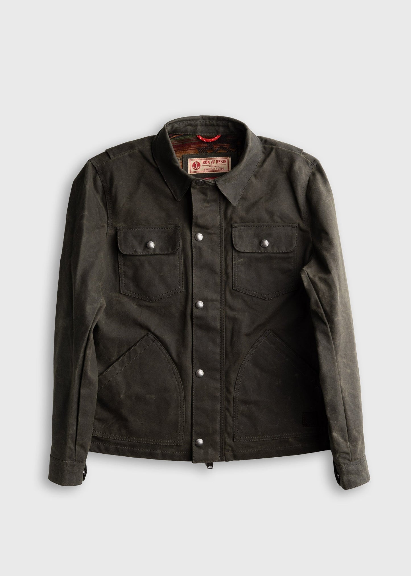 Cruiser Jacket - Raymond Waxed Canvas Iron & Resin