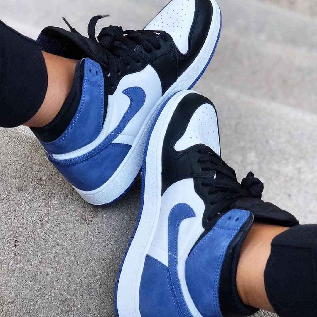 Custom Air Jordan 1 Blue Moon Sneakers SneakerNational