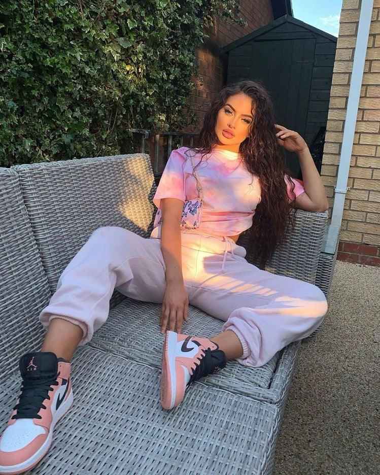 Custom Air Jordan 1 Mid Digital Pink Quartz High Q SneakerNational