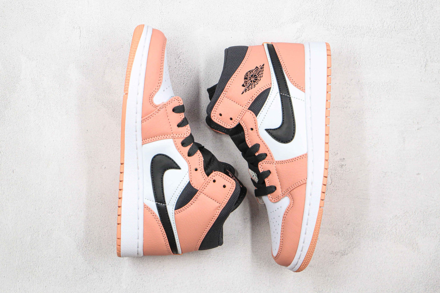 Custom Air Jordan 1 Mid Digital Pink Quartz High Q SneakerNational