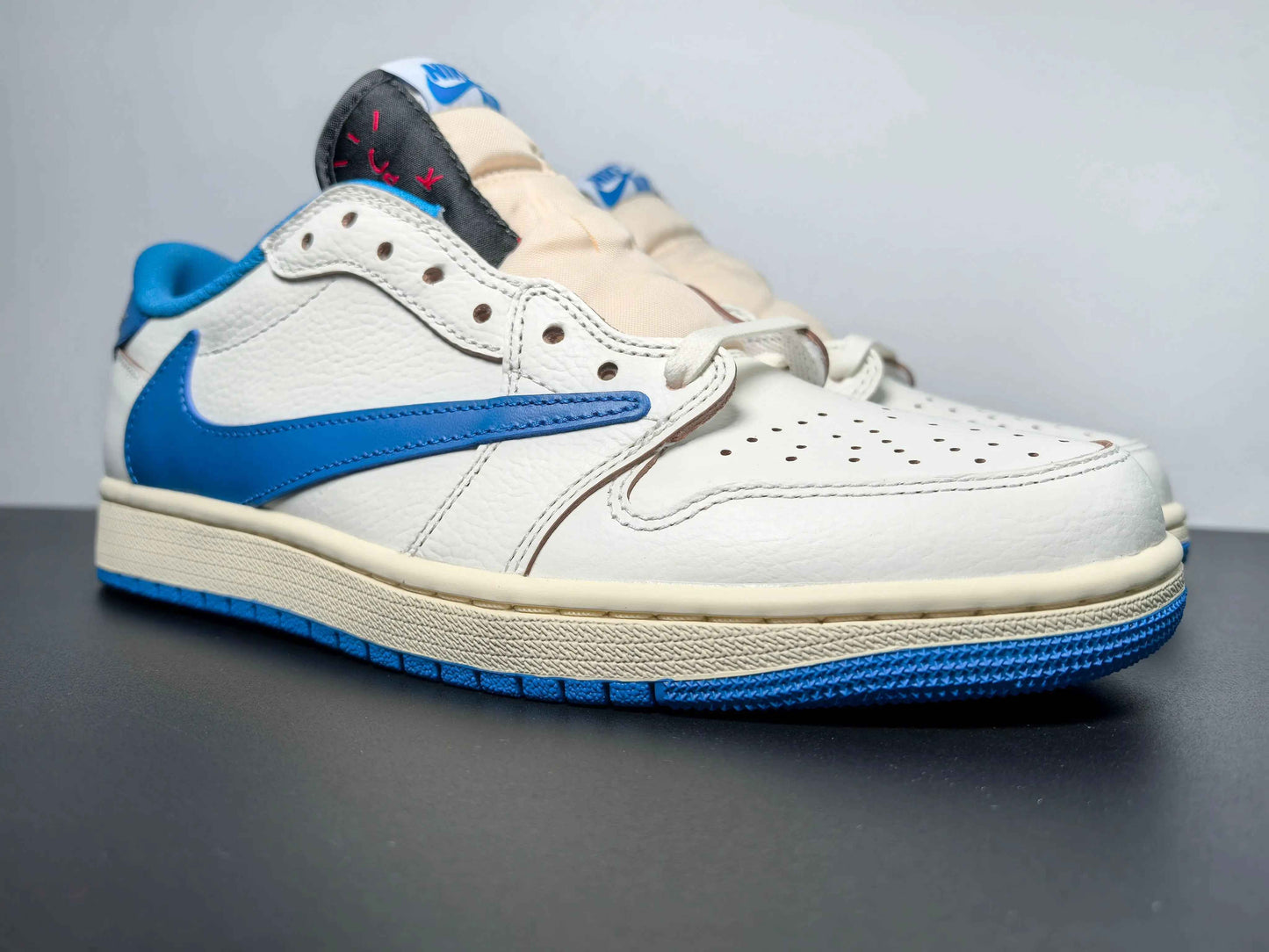 Custom Air Jordan 1 x Travis Scott x Fragment Design DM7866-104 SneakerNational
