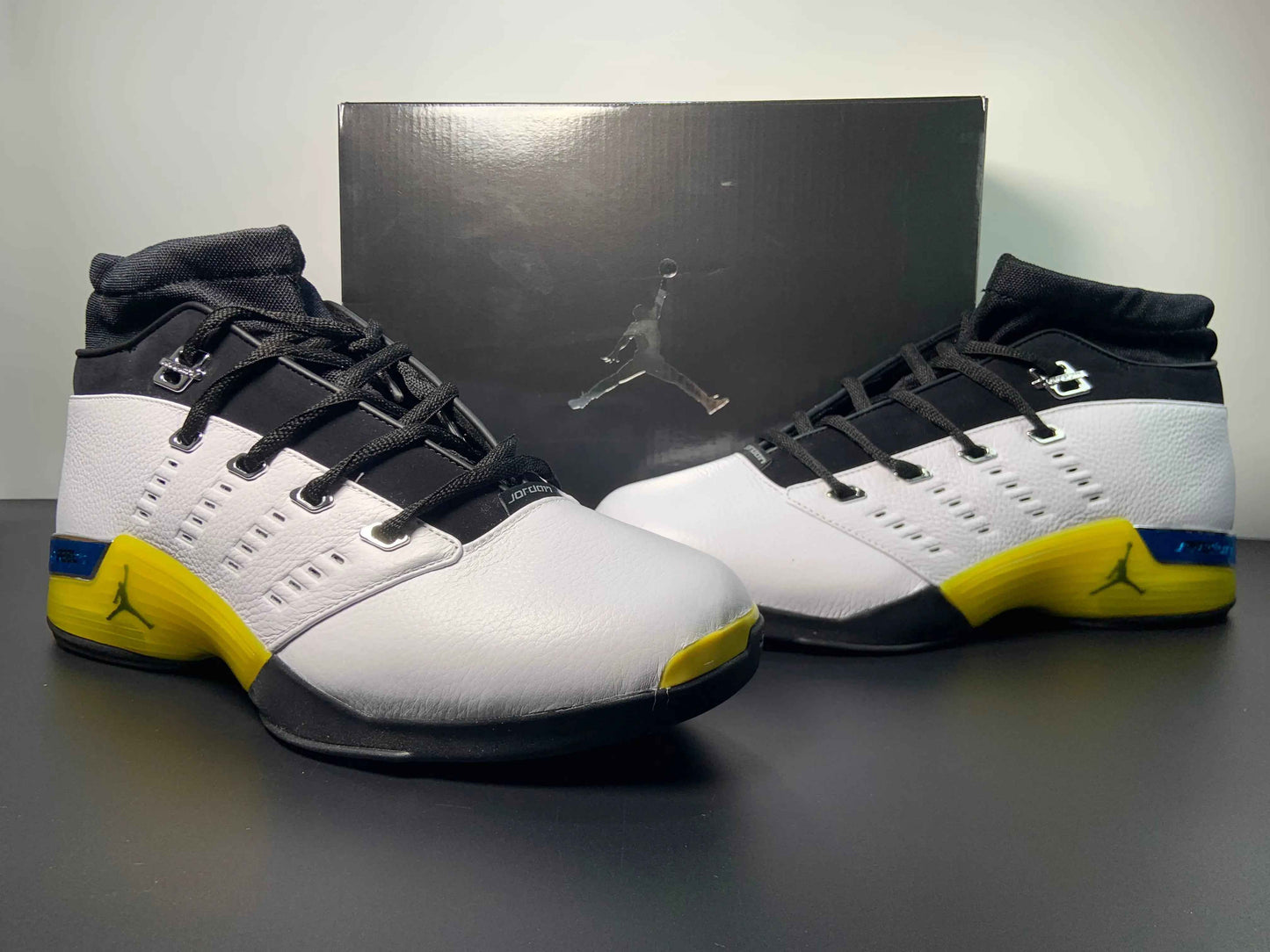 Custom Air Jordan 17 Low “Lightning” FJ0395-100 SneakerNational
