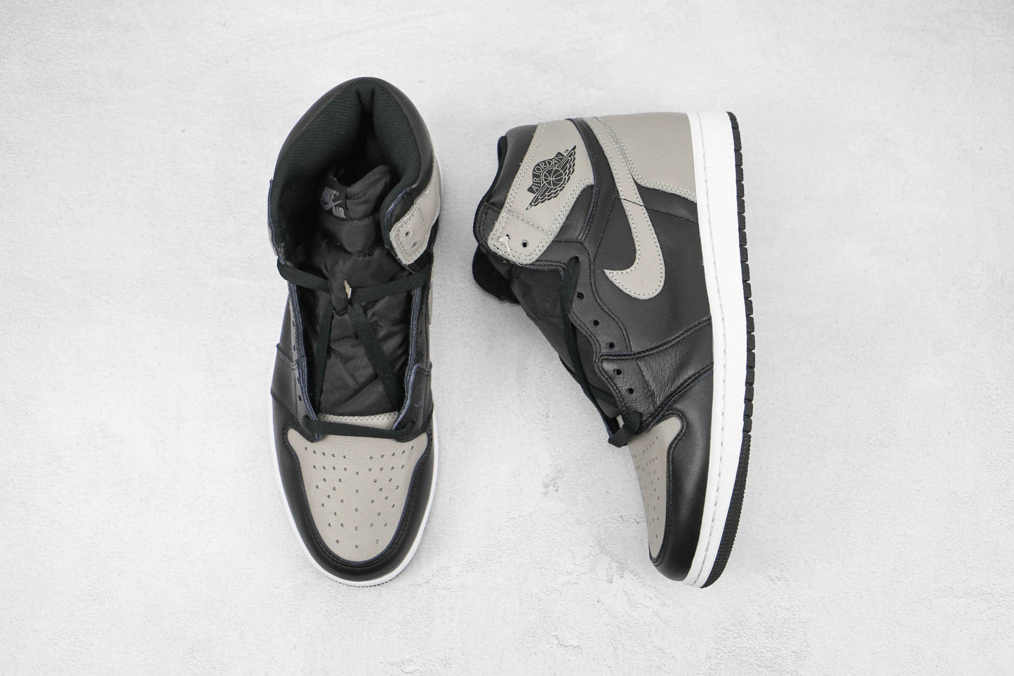 Custom Black Grey Jordan 1 High Q ( Customs And Box ), Jordan 1 Sneakers SneakerNational