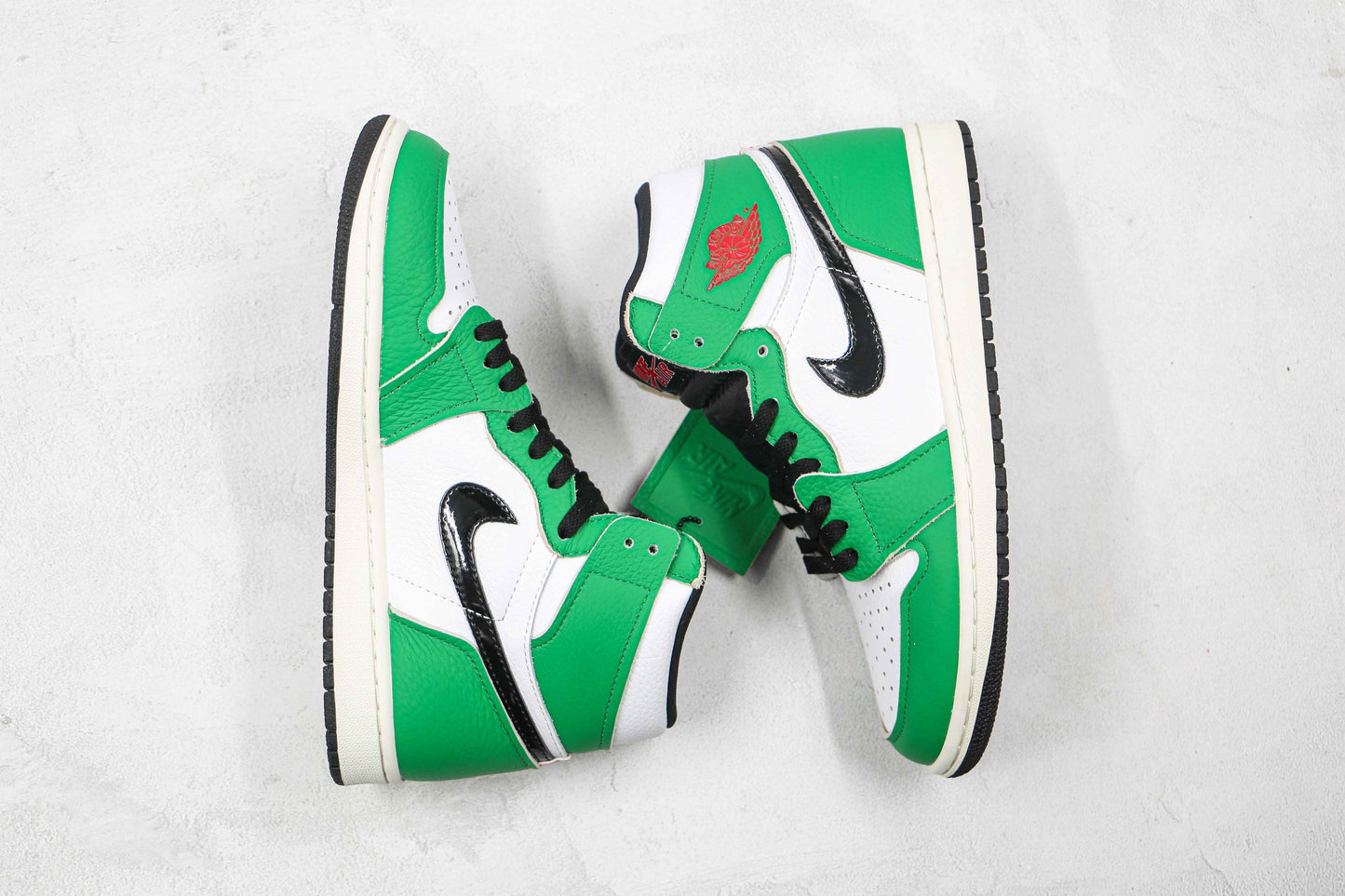 Custom GREEN Jordan 1 High Q SneakerNational