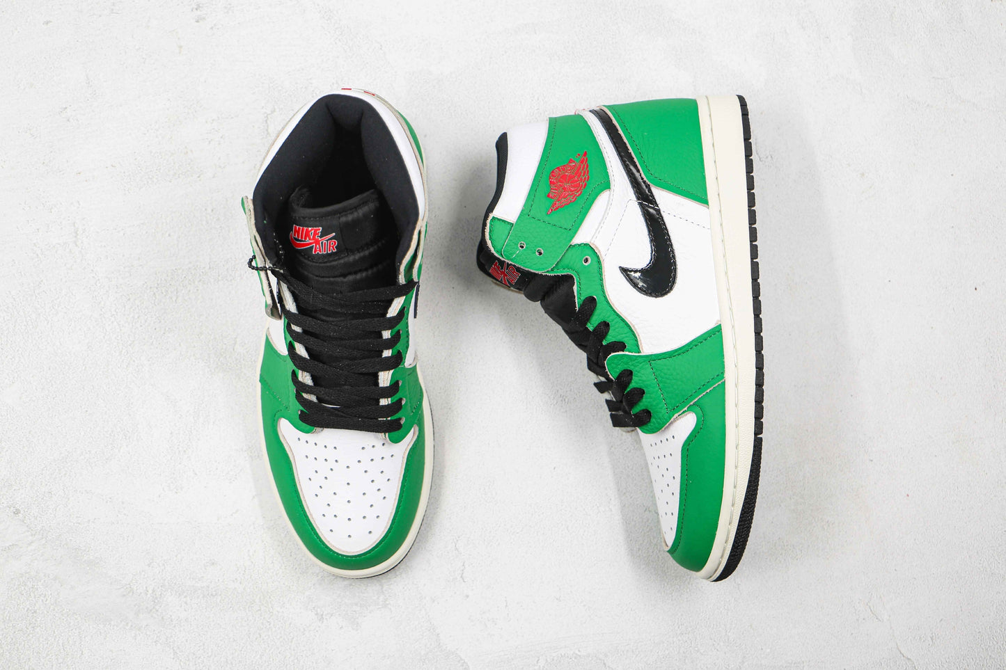 Custom GREEN Jordan 1 High Q SneakerNational