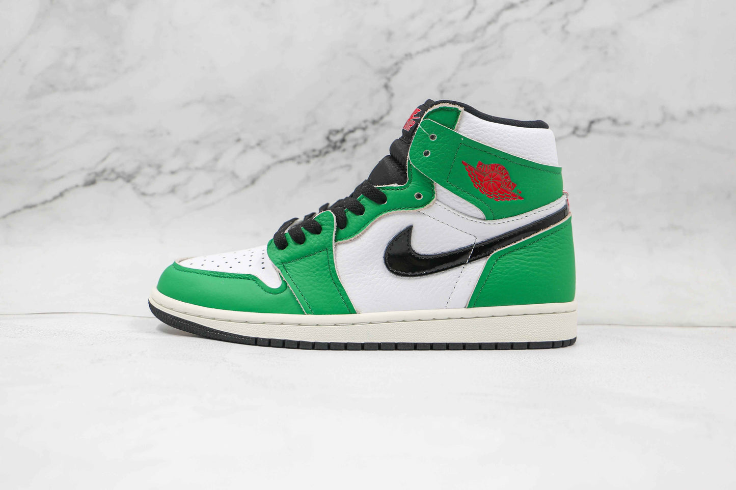 Custom GREEN Jordan 1 High Q SneakerNational