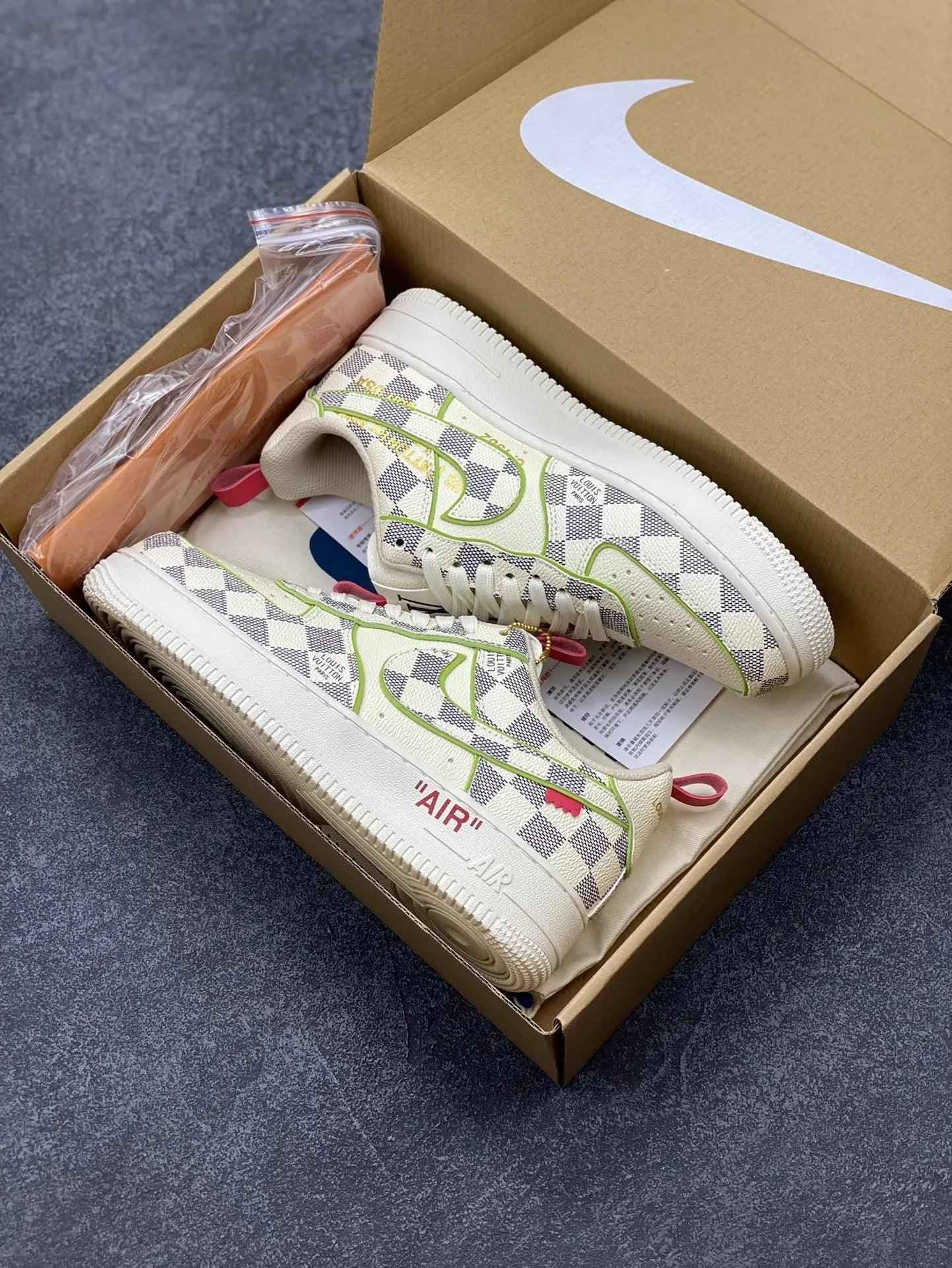 Custom LV x Off-wht x NK Air Force 1 LV 1A9V8H SneakerNational