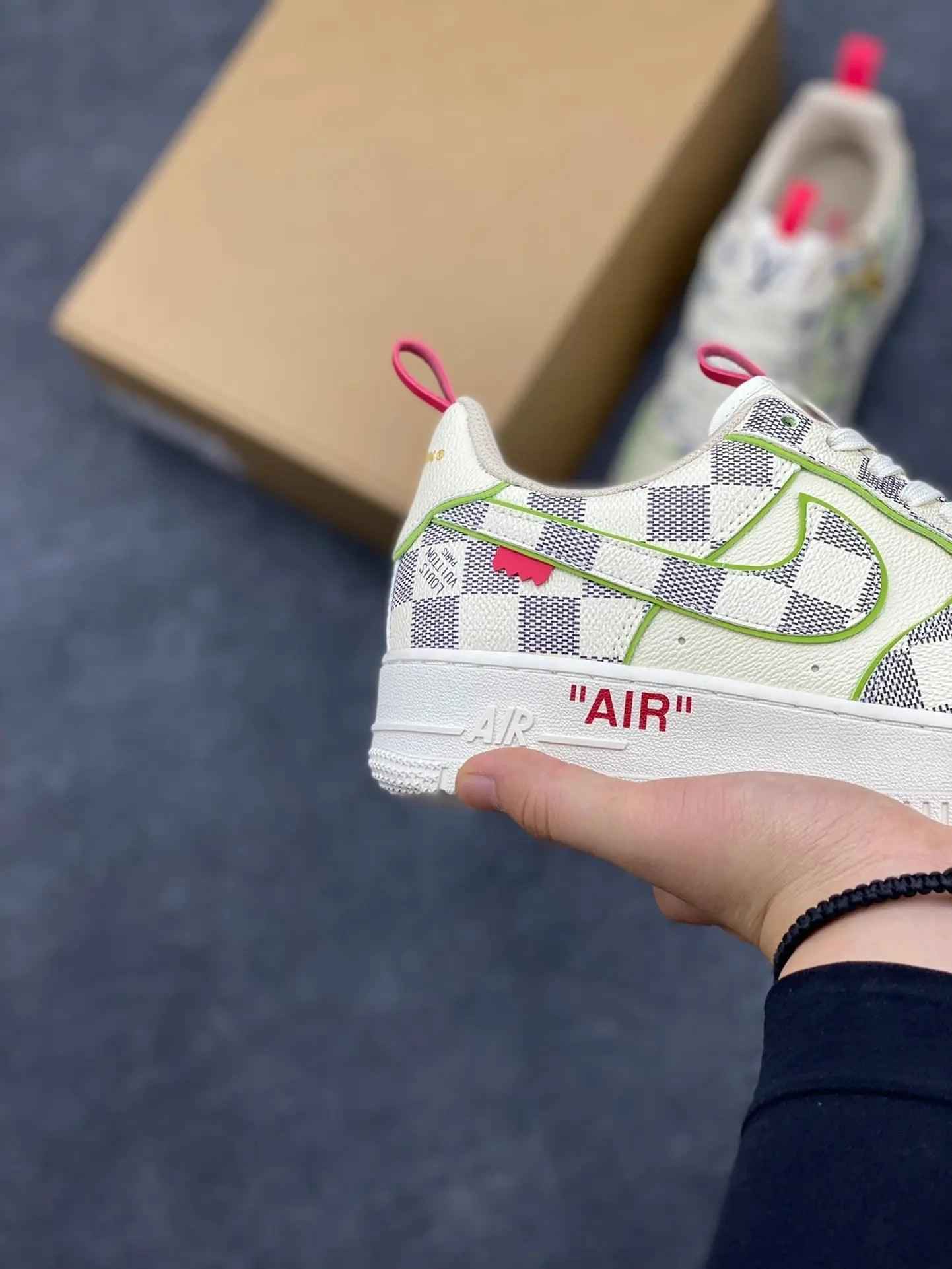 Custom LV x Off-wht x NK Air Force 1 LV 1A9V8H SneakerNational