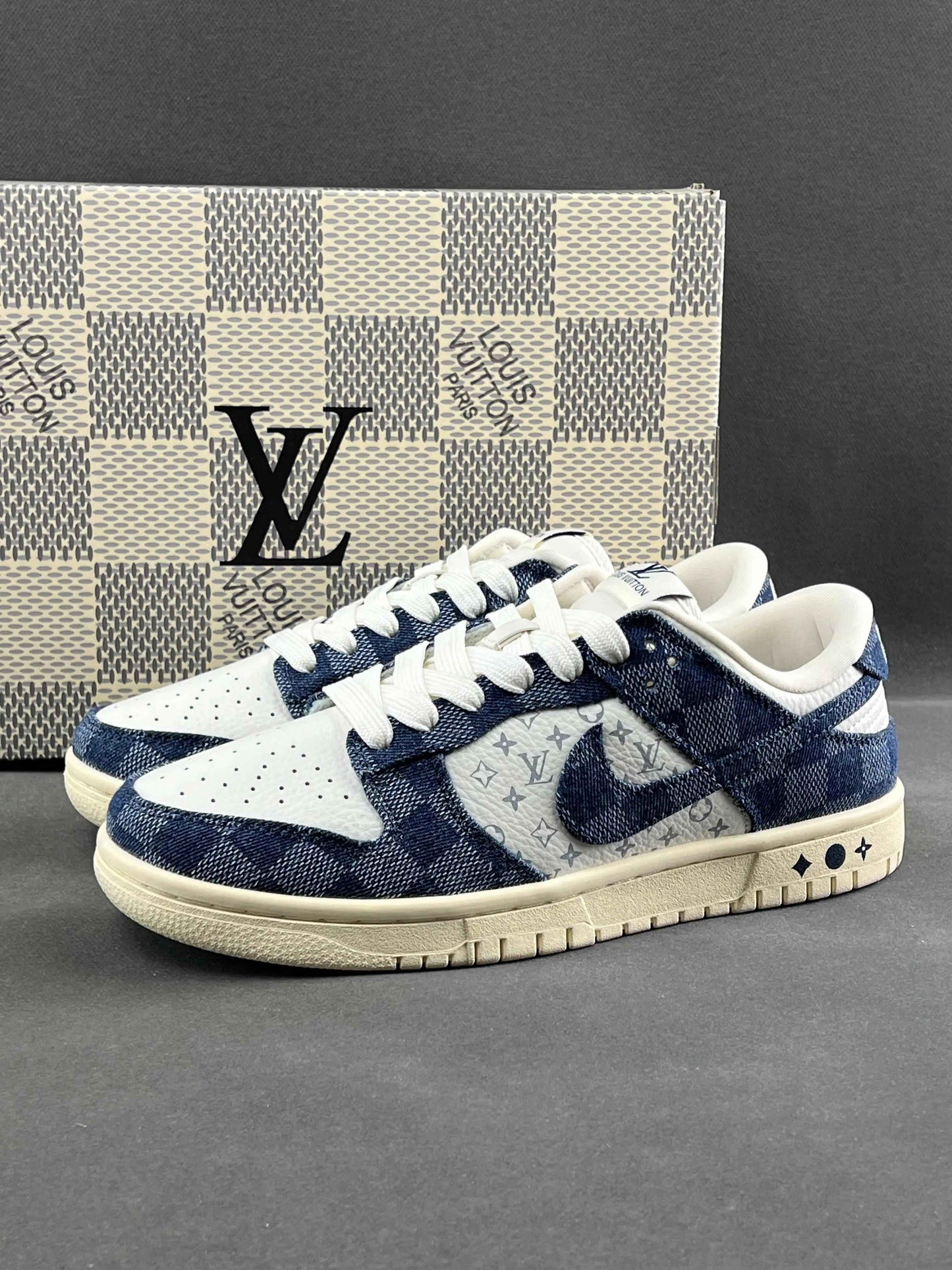 Custom SB Dunk Low x Monogram JH9310-949 SneakerNational