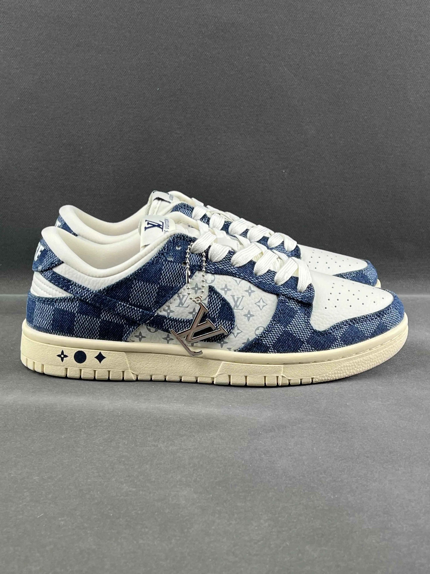 Custom SB Dunk Low x Monogram JH9310-949 SneakerNational