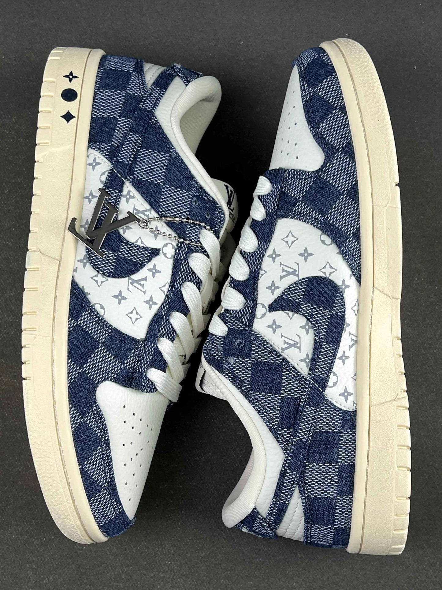 Custom SB Dunk Low x Monogram JH9310-949 SneakerNational
