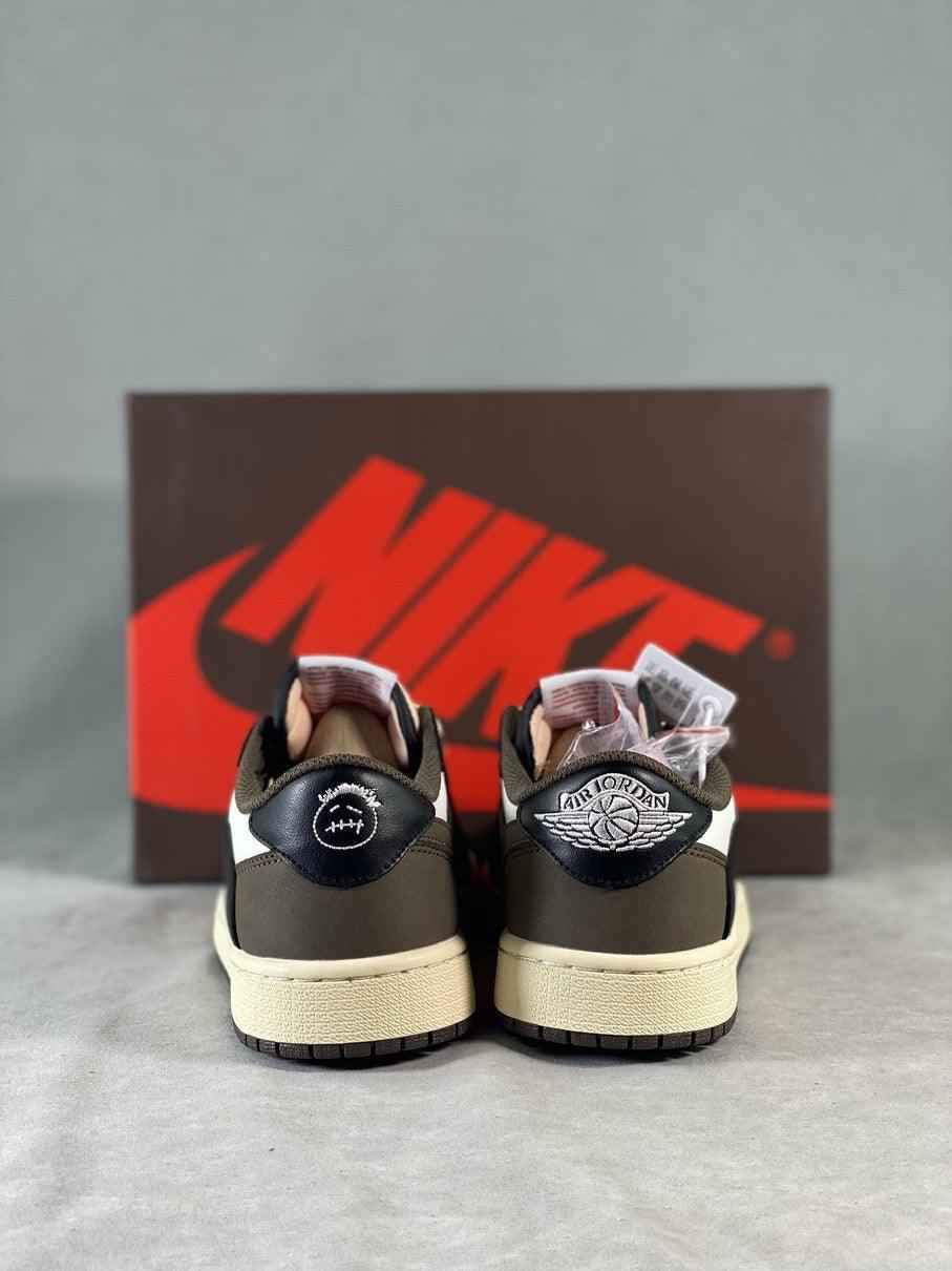 Custom Travis Scott × Air Jordan 1 Low OG “Reverse M CQ4277 105 SneakerNational