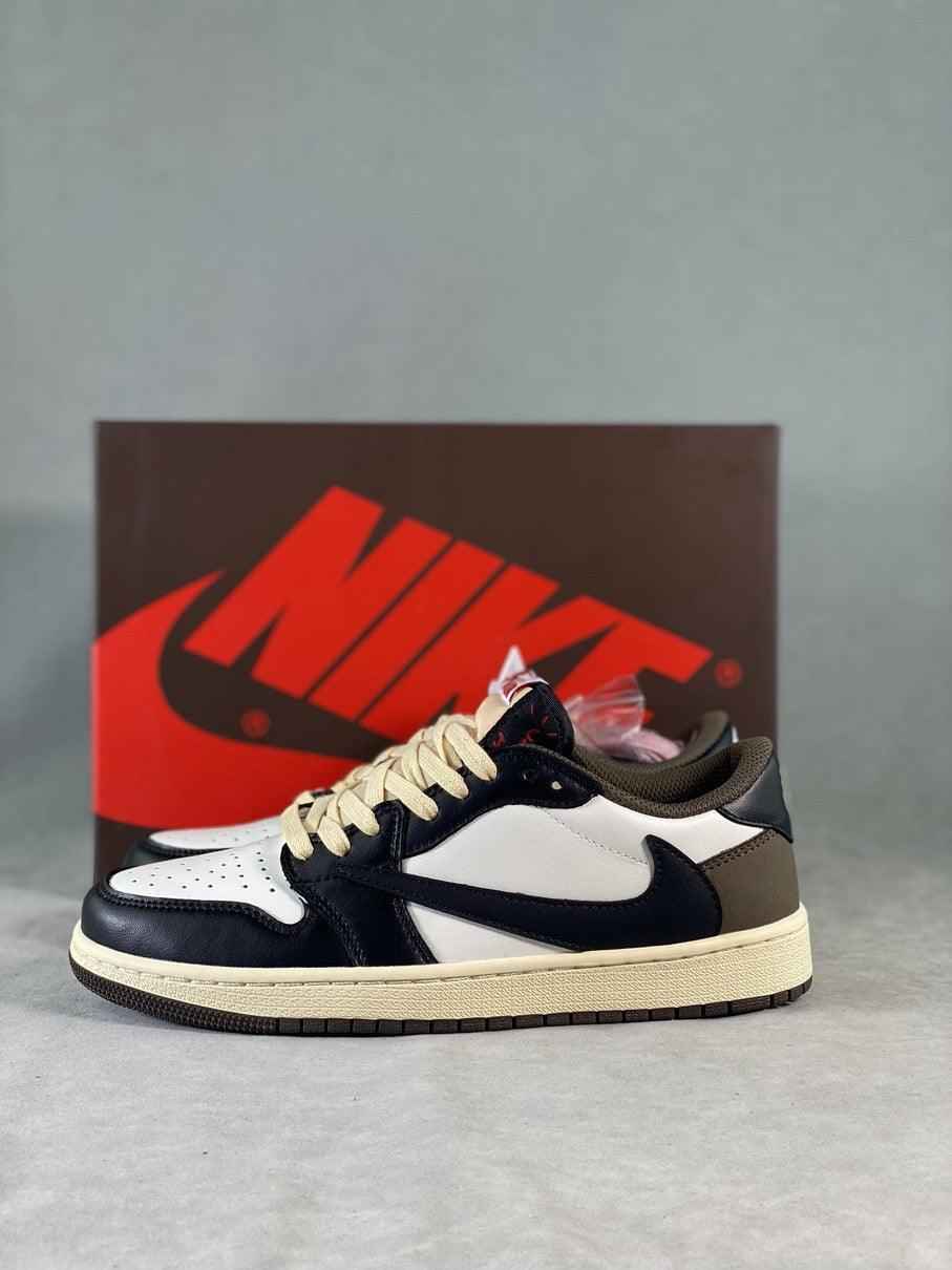 Custom Travis Scott × Air Jordan 1 Low OG “Reverse M CQ4277 105 SneakerNational