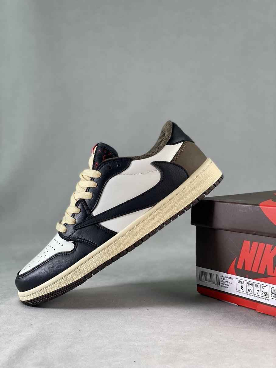 Custom Travis Scott × Air Jordan 1 Low OG “Reverse M CQ4277 105 SneakerNational