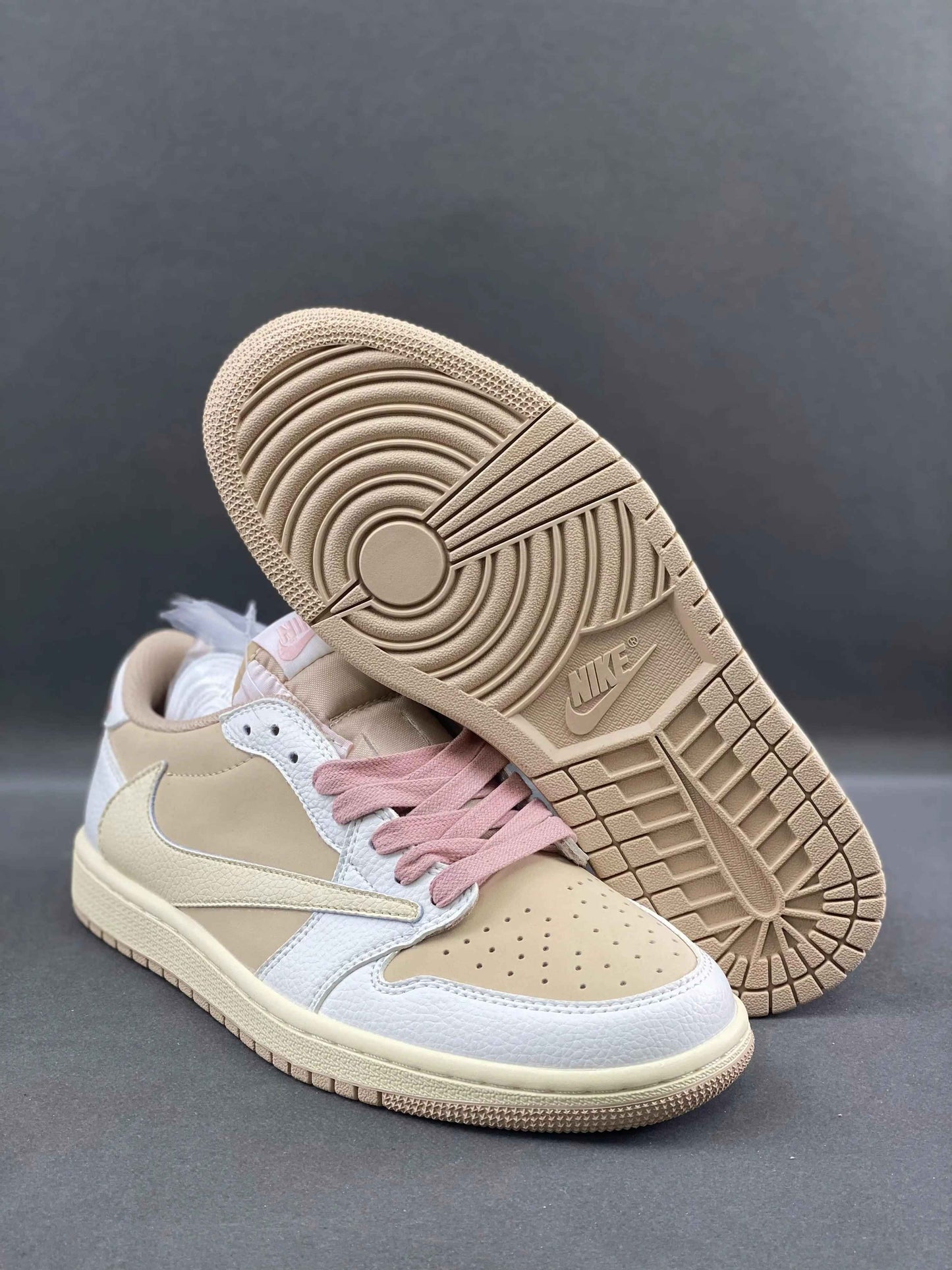 Custom Travis Scott x Air Jordan 1 DM7866-106 SneakerNational