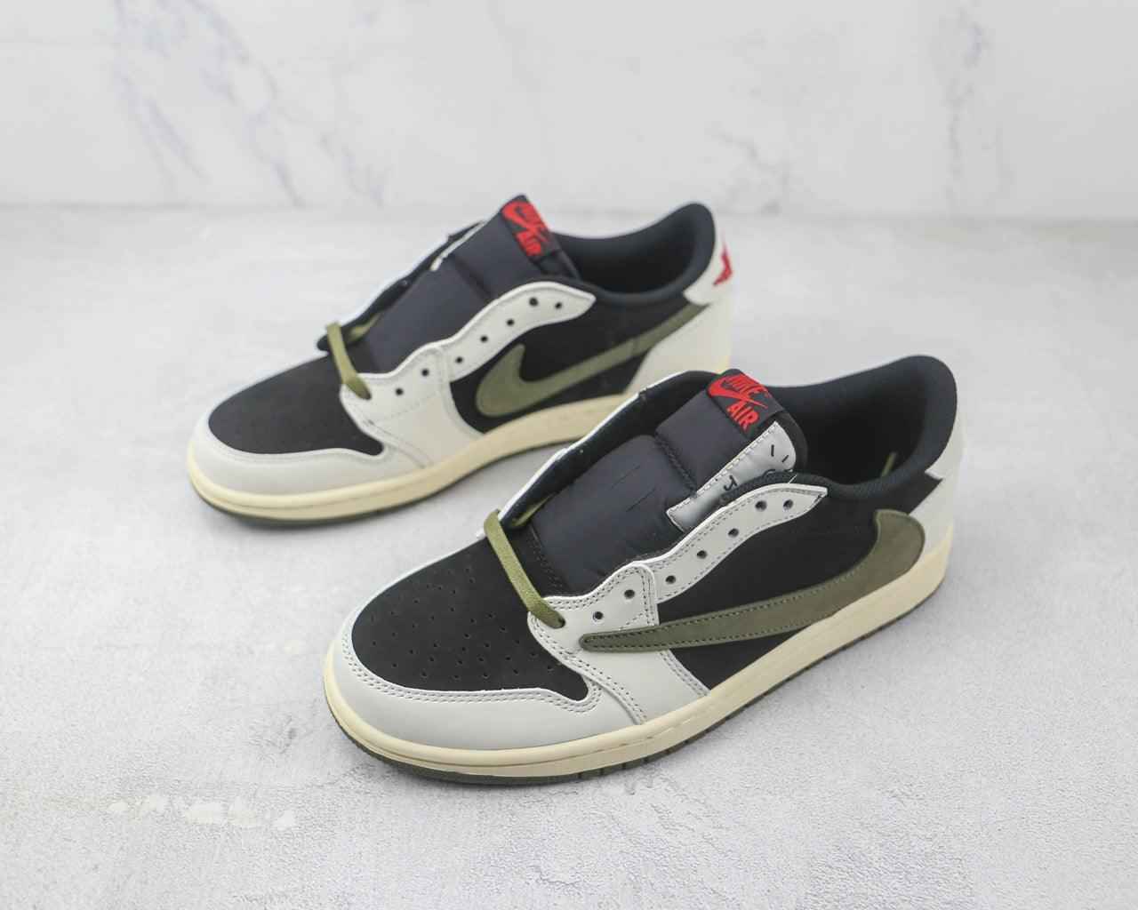 Custom Travis Scott x Fragment x Air Jordan 1 Low DZ4137 106 - Exclusive Travis Scott Air Jordan 1 Low Release SneakerNational