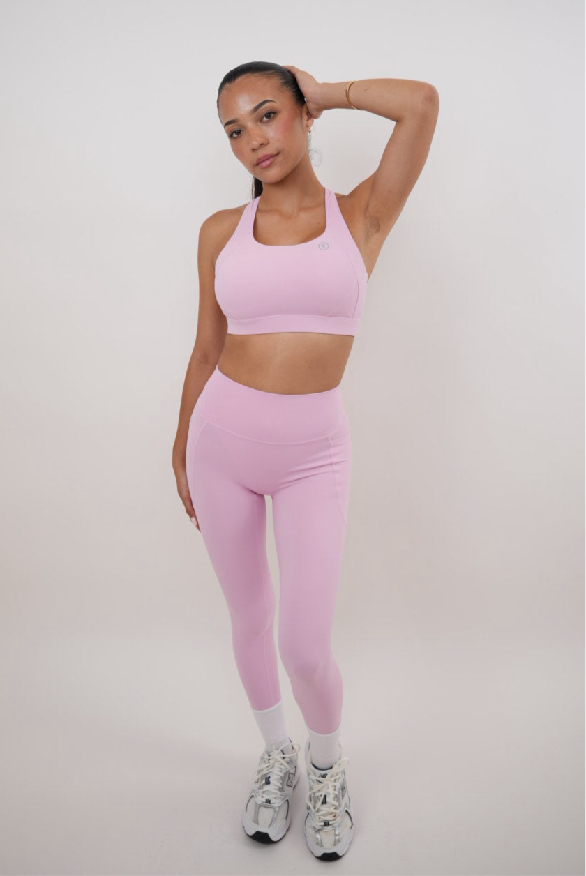 I Am Glowing Pink Blossom Quick Dry Butter Legging KIMITH BRAND