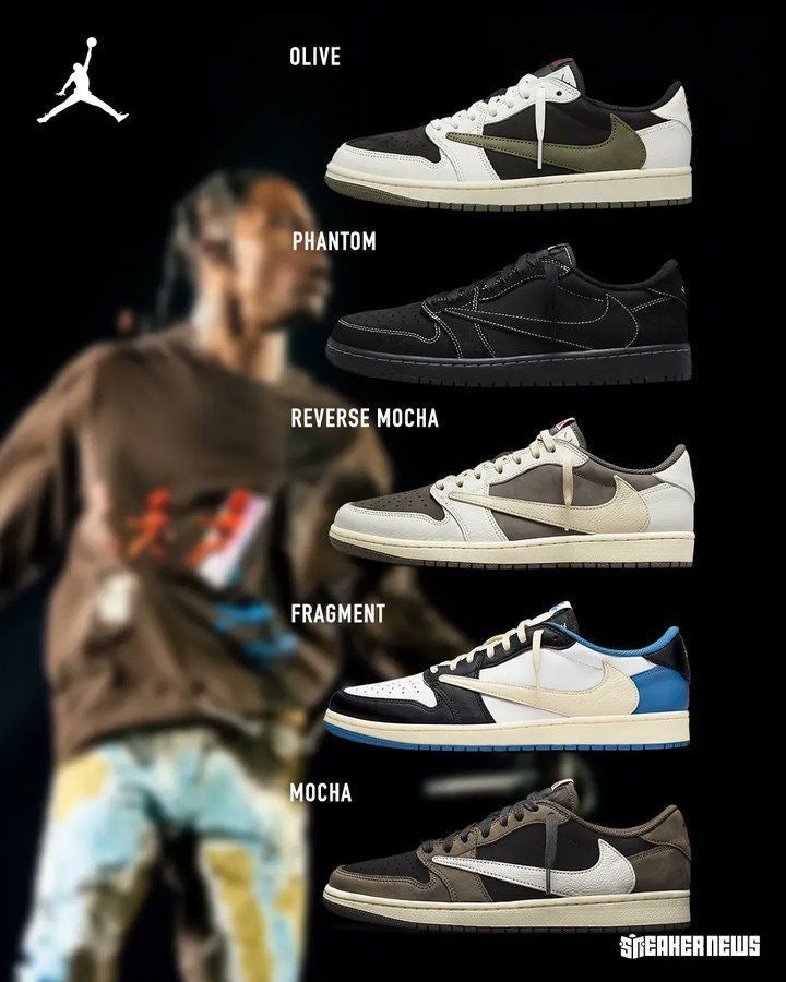 Custom Fragment x Travis Scott x Air Jordan 1 Low DM7866 140 SneakerNational