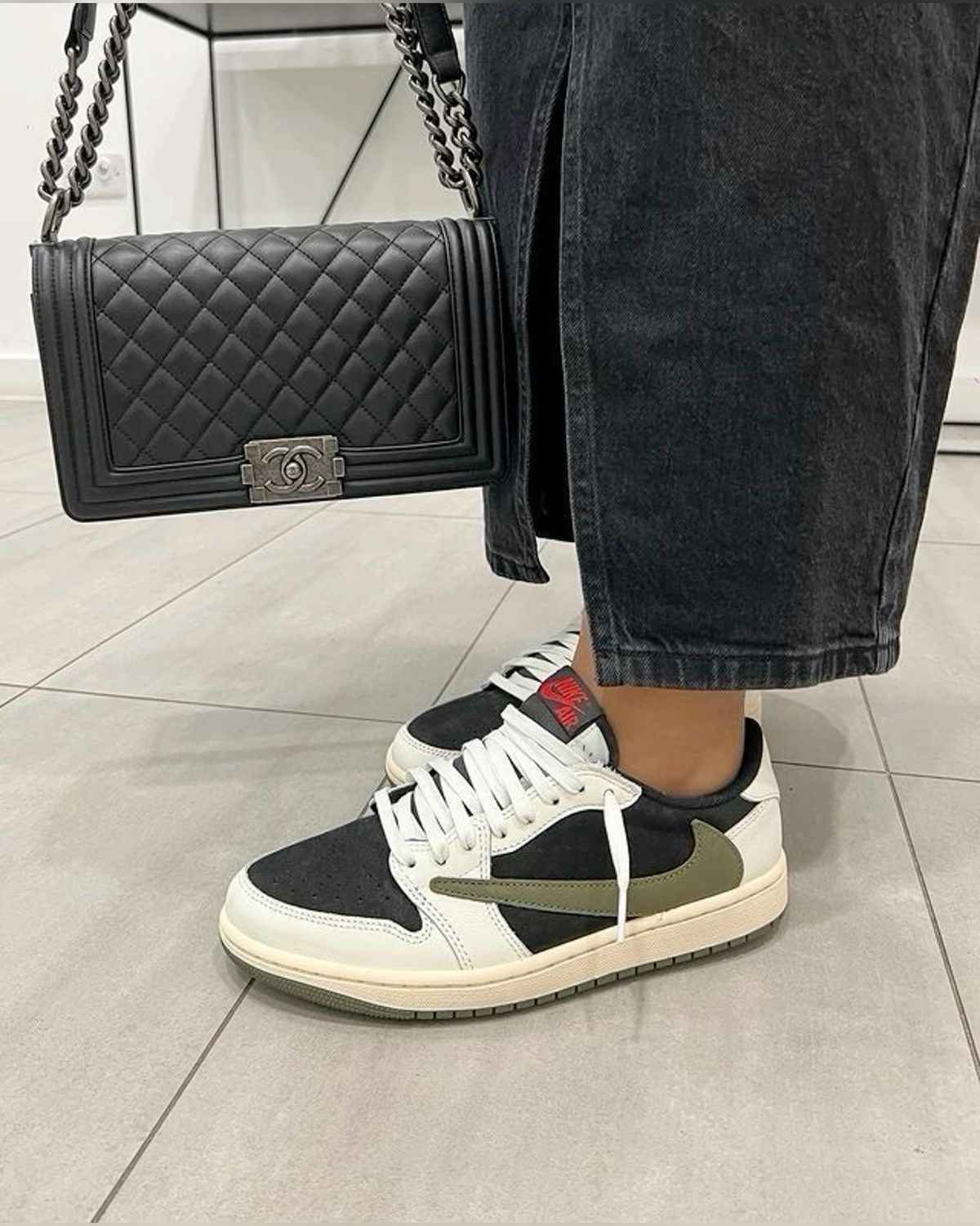 Custom Travis Scott x Fragment x Air Jordan 1 Low DZ4137 106 - Exclusive Travis Scott Air Jordan 1 Low Release SneakerNational