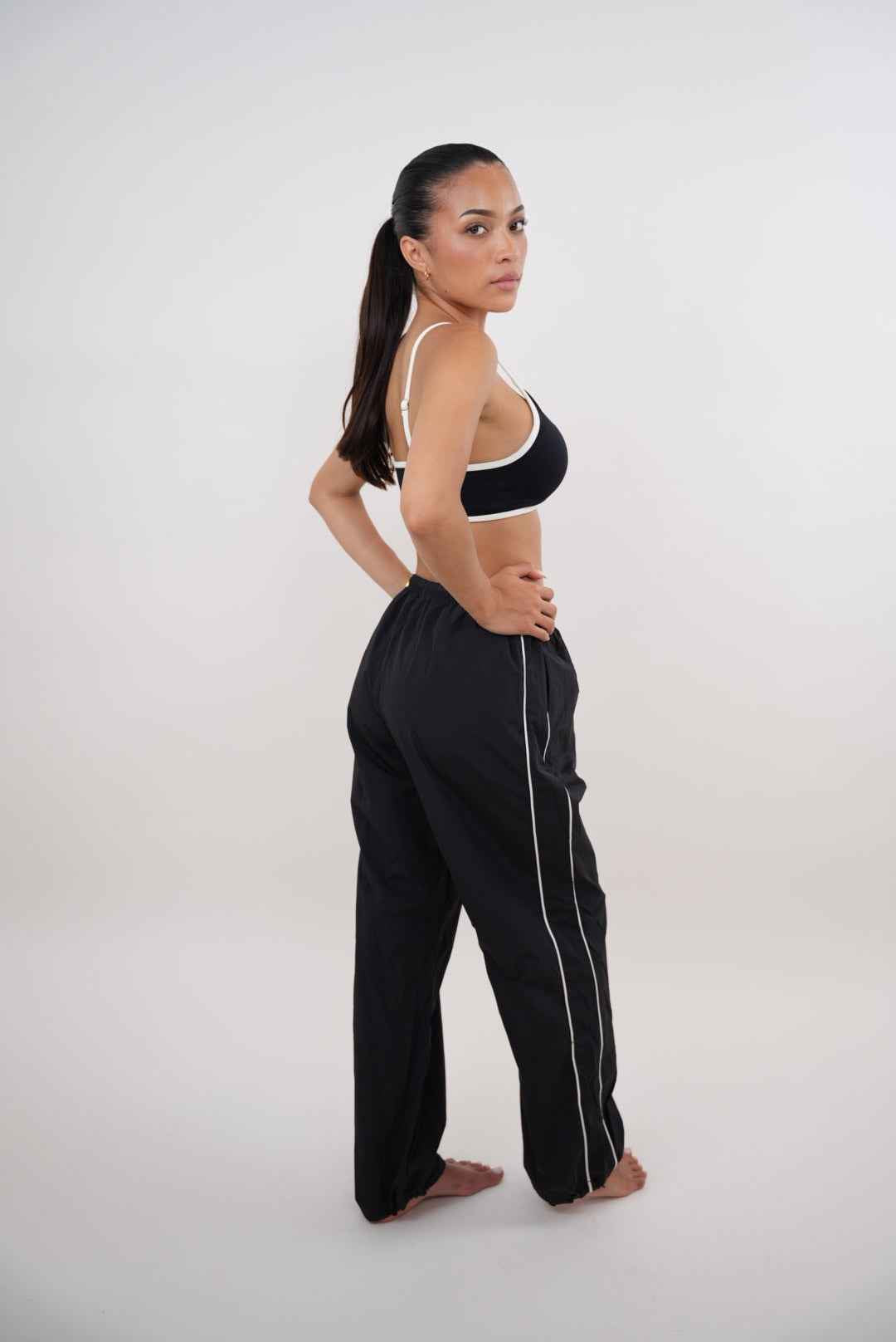 I Accept Change with Grace Black Versatile Relaxed Fit Pant