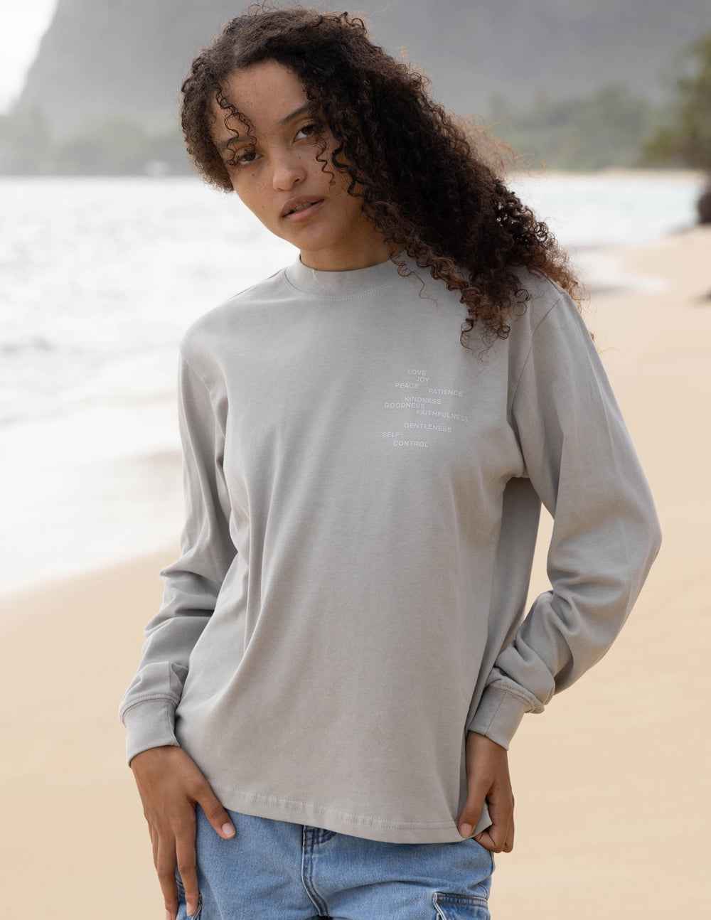 Fruit of the Spirit Grey LS Unisex Tee