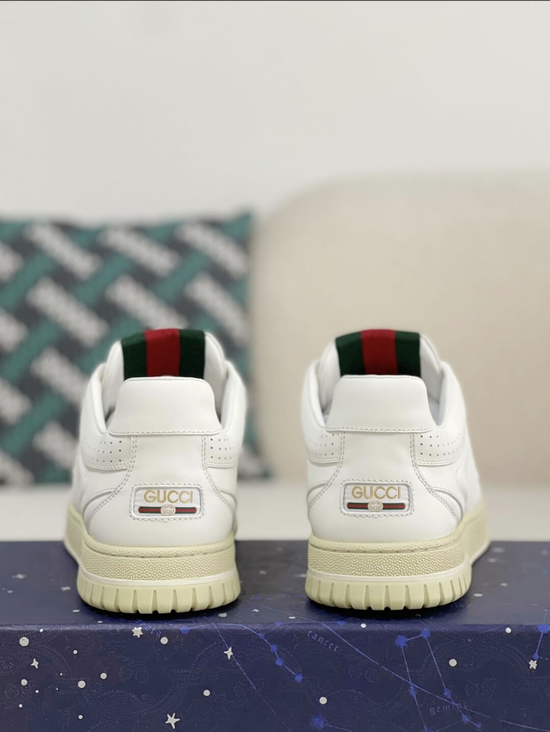 Gucci Mac80 Sneaker – White Leather & Off-White Sole CUSTOM