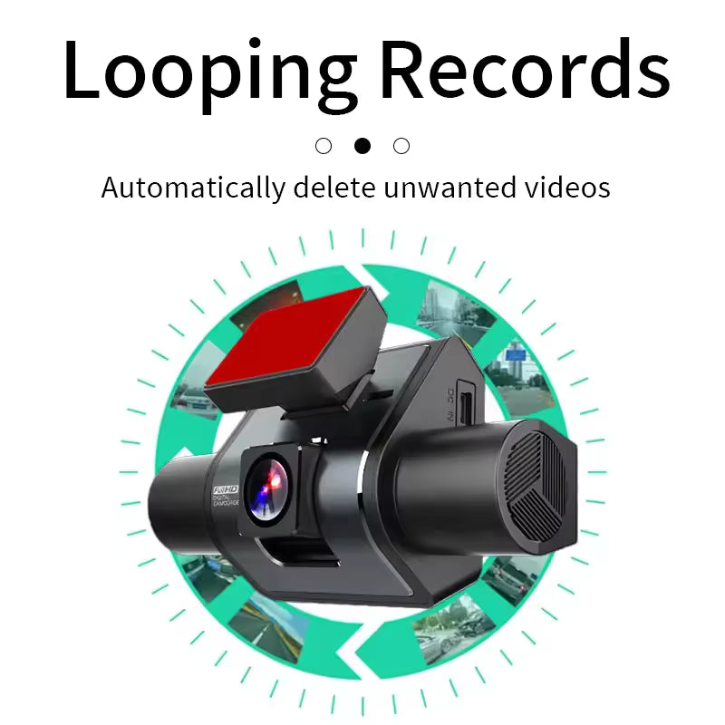360° Car Drive Recorder – Night Vision, 1080p, 4-Channel DailySale