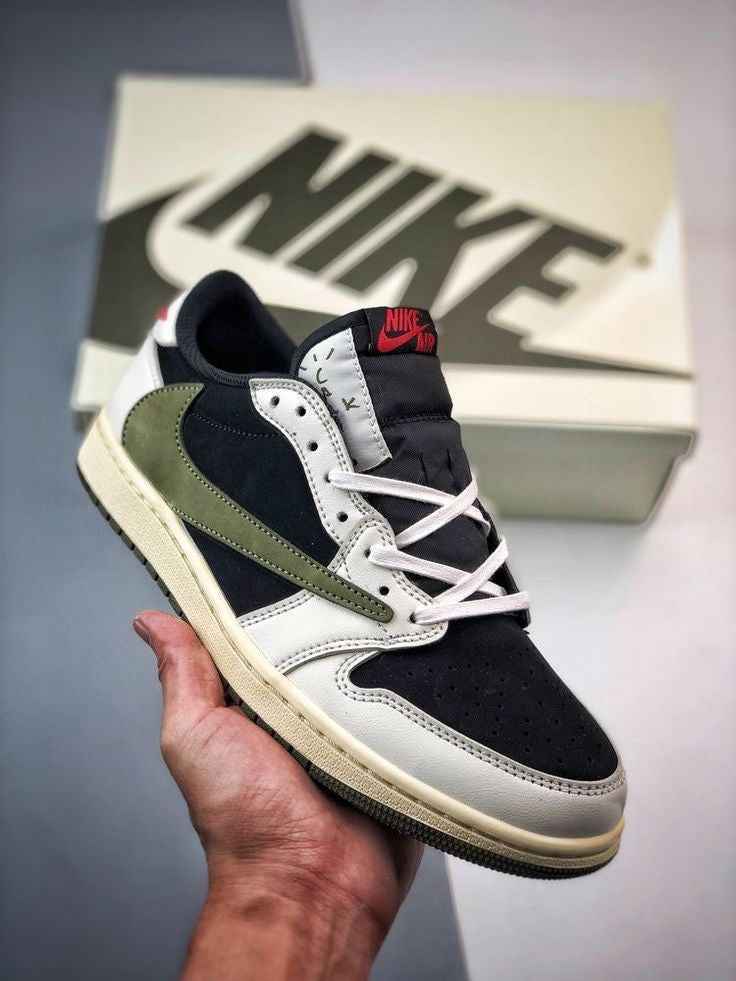 Air Jordan 1 Travis Scott Olive Wmns Limited Edition Retro Low OG Sneakers SneakerNational