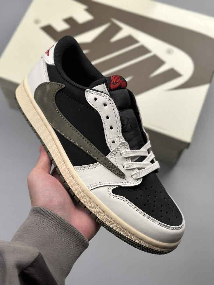 Air Jordan 1 Travis Scott Olive Wmns Limited Edition Retro Low OG Sneakers SneakerNational
