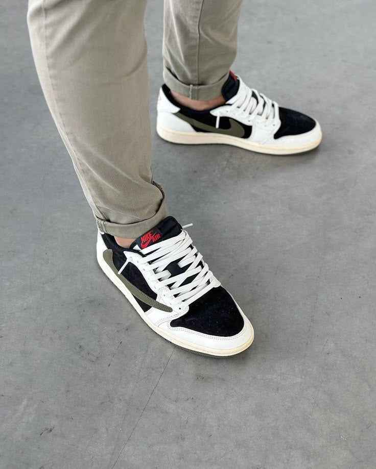 Air Jordan 1 Travis Scott Olive Wmns Limited Edition Retro Low OG Sneakers SneakerNational