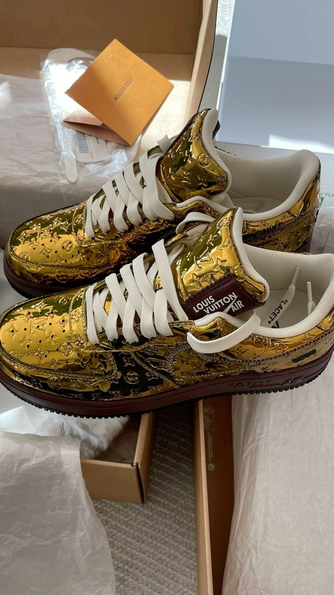 Air Force 1 Low by Virgil Abloh – Metallic Gold CUSTOM