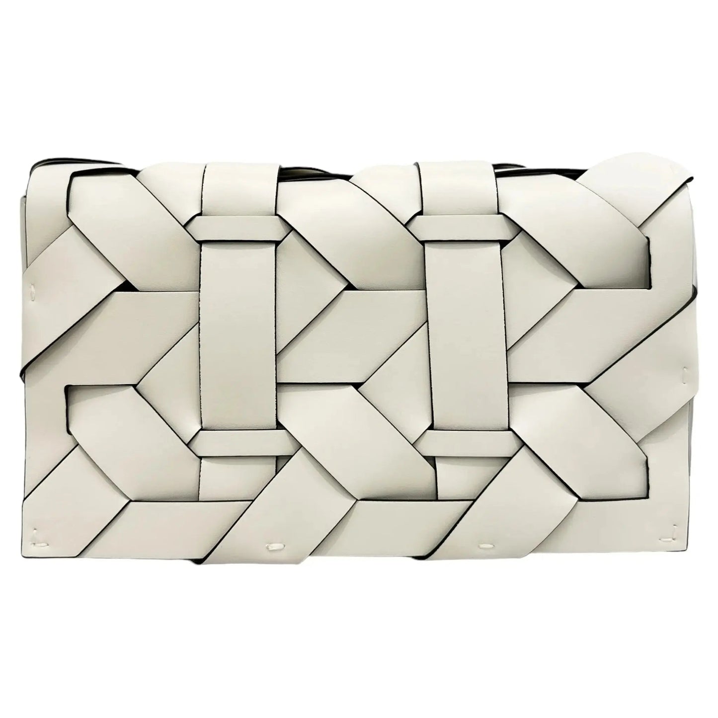 THE ZENOBIA WOVEN CLUTCH thebagicon