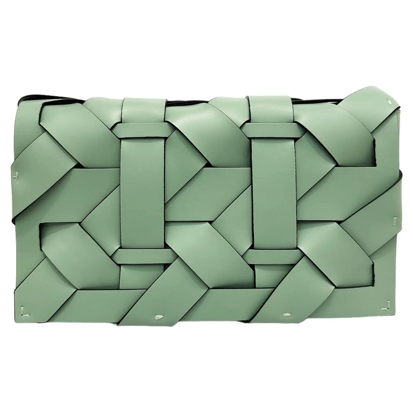 THE ZENOBIA WOVEN CLUTCH thebagicon