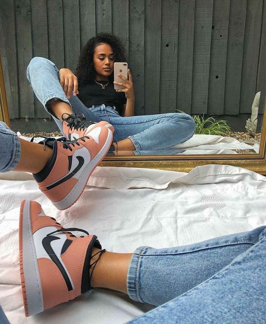 Custom Air Jordan 1 Mid Digital Pink Quartz High Q SneakerNational