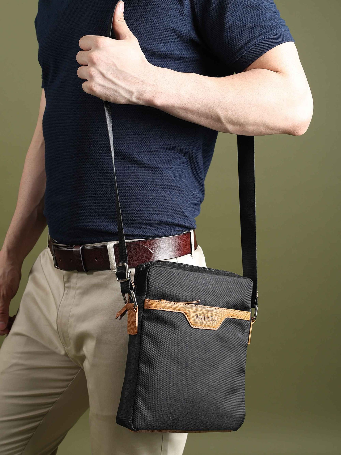 Mark Canvas Side Messenger Bag
